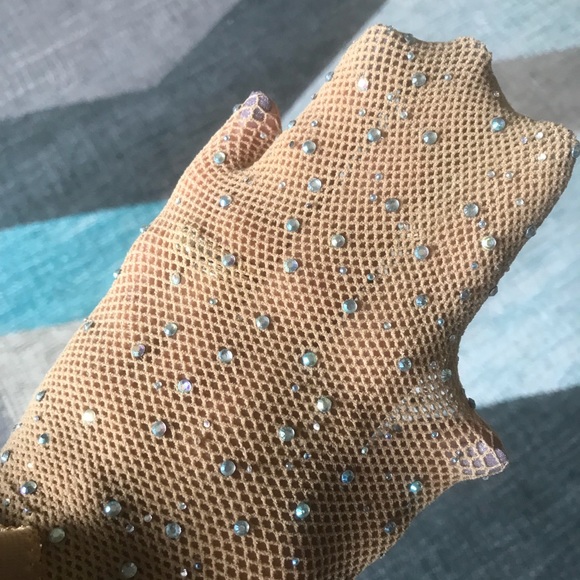 1 Left! Rhinestone Fish Net Tights - Picture 2 of 5